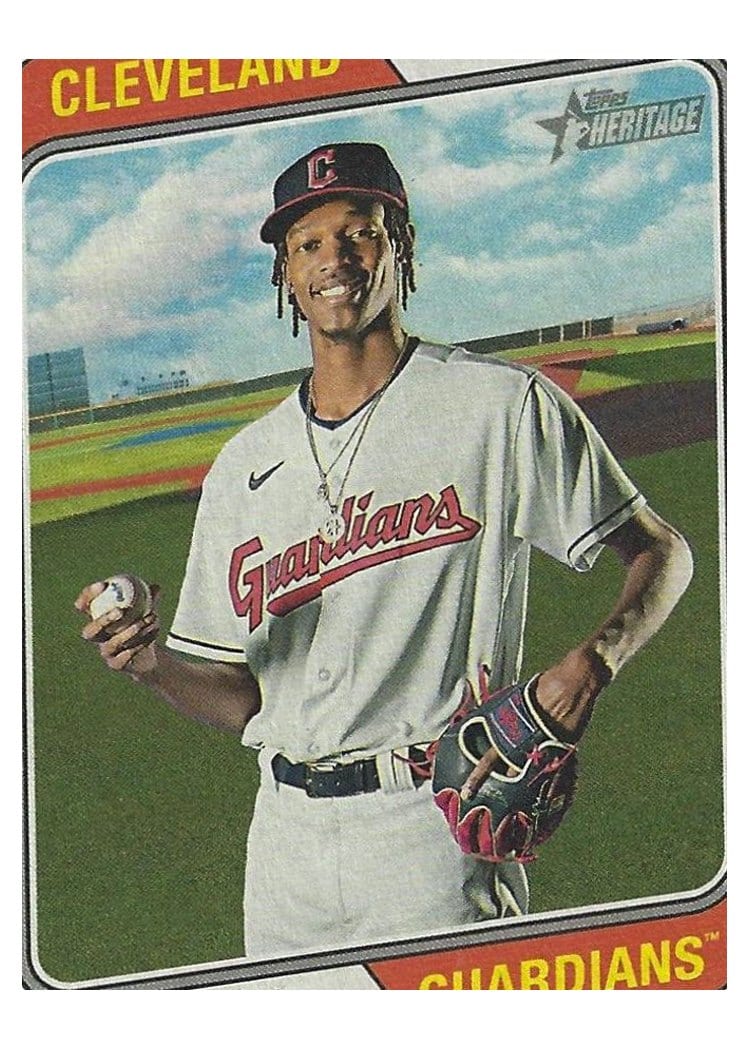2023 Topps Heritage Base Set Triston McKenzie #299 card