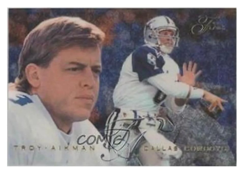 1995 Flair Troy Aikman #51 card