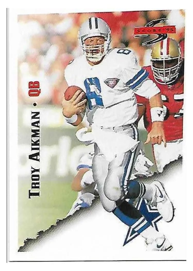 1995 Panini Score Troy Aikman #15 card