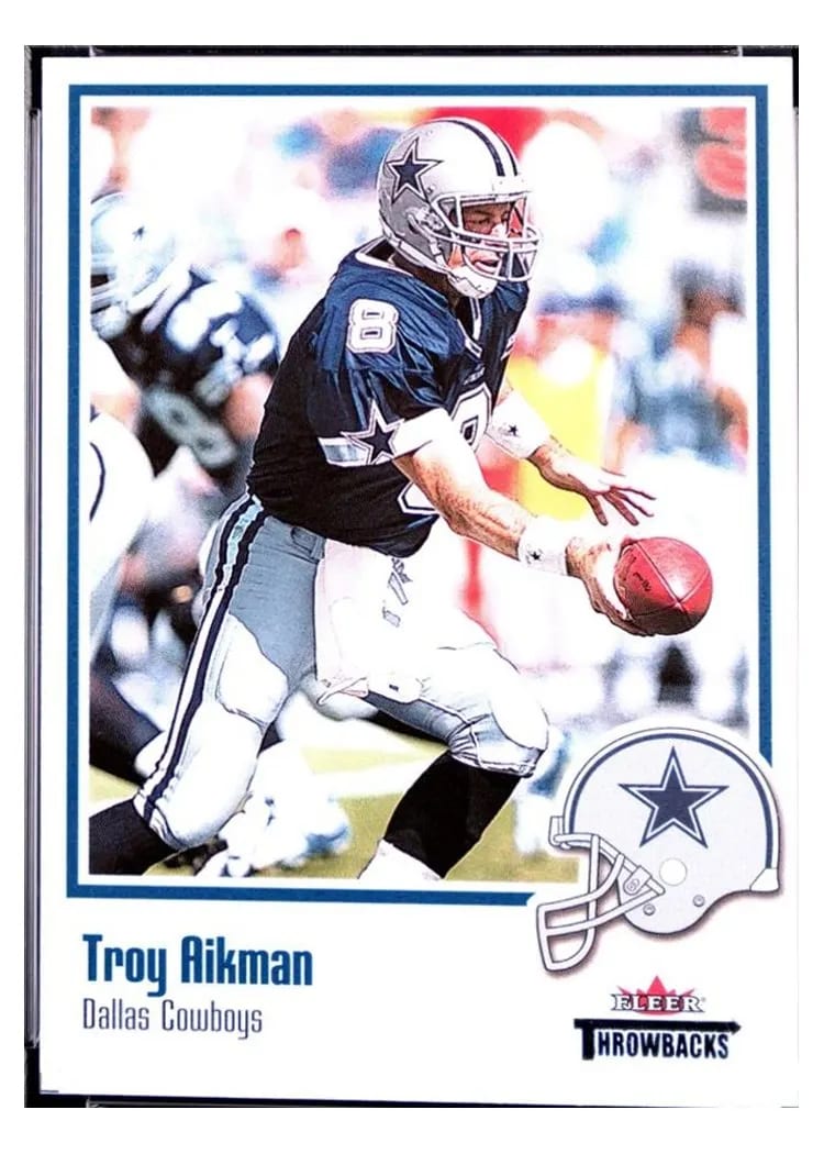 2002 Fleer Throwbacks Troy Aikman #41 card
