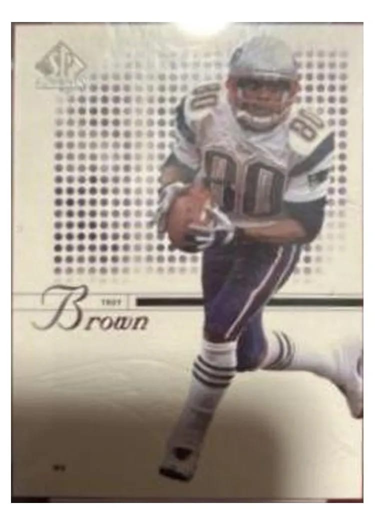 2002 SP Authentic Troy Brown #3 card