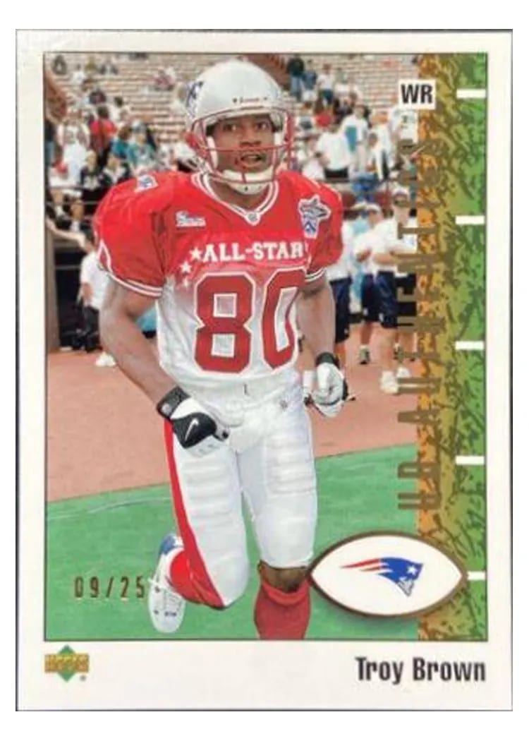 2002 Upper Deck Authentics Troy Brown #50 card