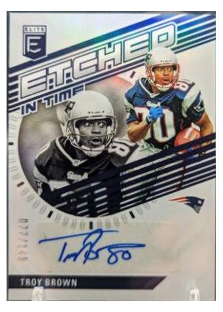 2023 Donruss Elite Etched in Time Signatures Troy Brown #ET-TB card