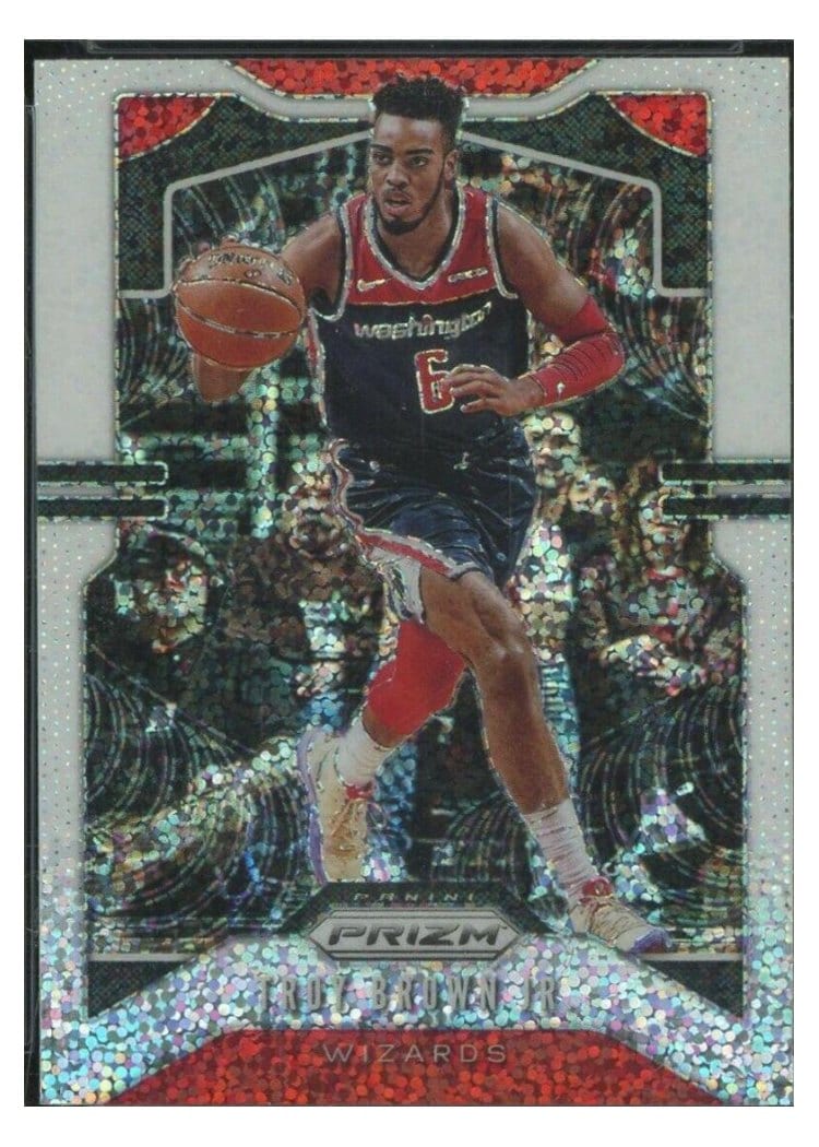 2019-20 Panini Prizm Base Set Troy Brown Jr. White Sparkle Prizm #196 card