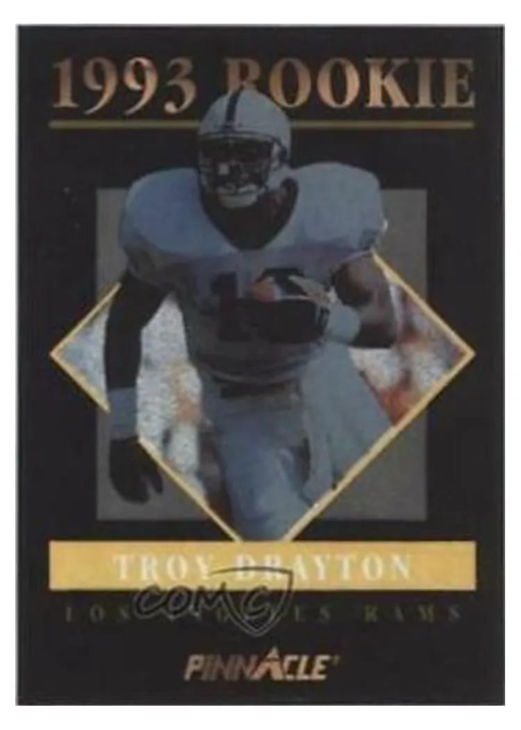 1993 Pinnacle Rookies Troy Drayton #22 card