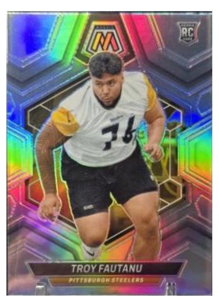 2024 Panini Mosaic Base Set Troy Fautanu Silver #320 card