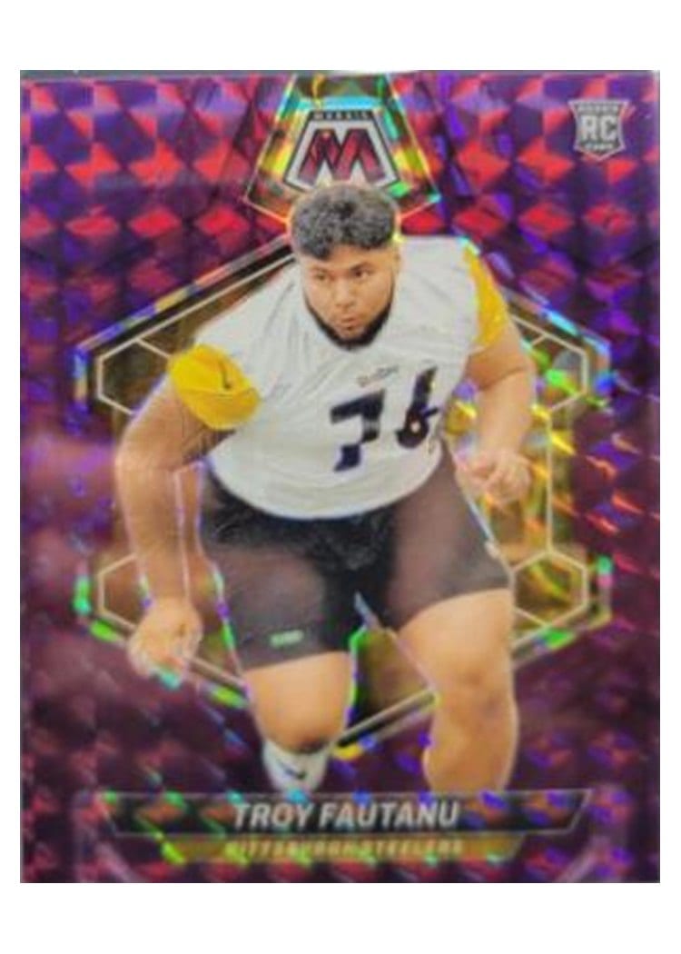 2024 Panini Mosaic Base Set Troy Fautanu Purple #320 card