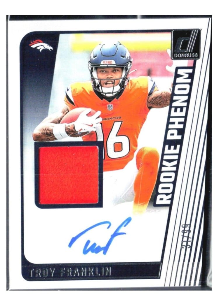 2024 Donruss Rookie Phenom Jersey Autographs Troy Franklin #RJA-TFR