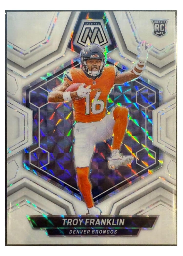 2024 Panini Mosaic Base Set Troy Franklin #378 card