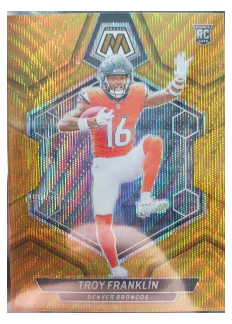 2024 Panini Mosaic Base Set Troy Franklin #378 card