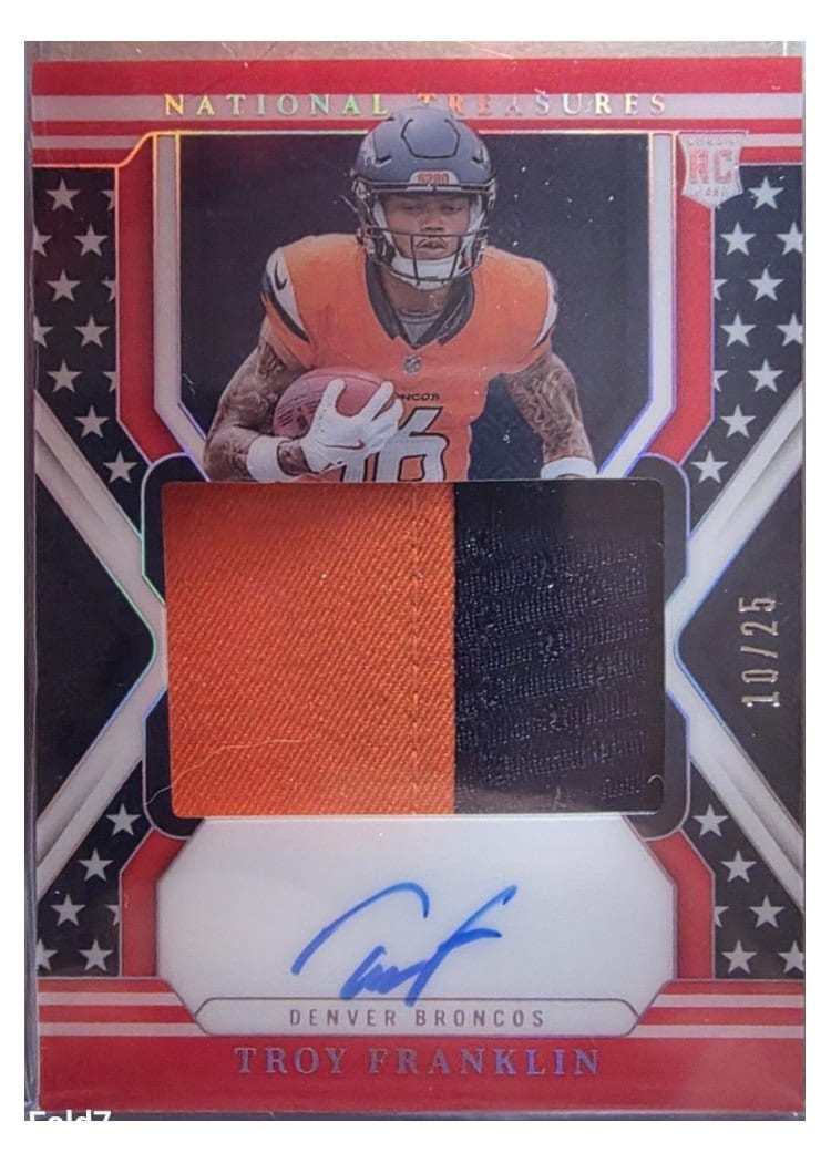 2024 Panini National Treasures Base Set Troy Franklin #168 card