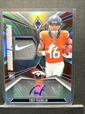 2024 Panini Phoenix Rookie Phenom Jersey Autographs Troy Franklin #RPJA-TFN card