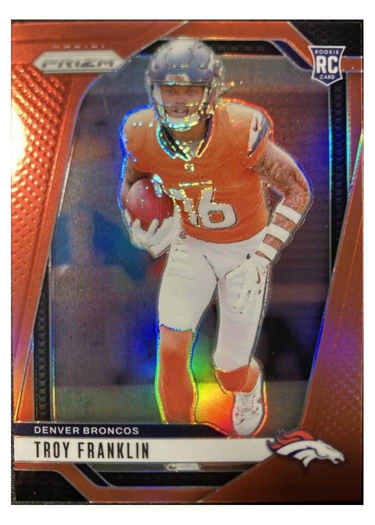 2024 Panini Prizm Base Set Troy Franklin #393 card