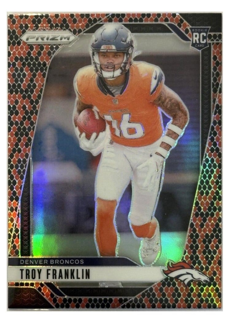 2024 Panini Prizm Base Set Troy Franklin #393 card