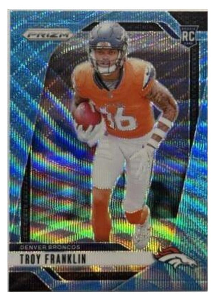 2024 Panini Prizm Base Set Troy Franklin #393 card