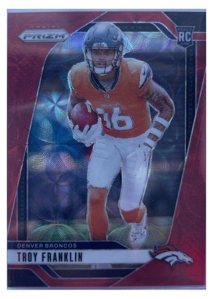 2024 Panini Prizm Base Set Troy Franklin #393 card