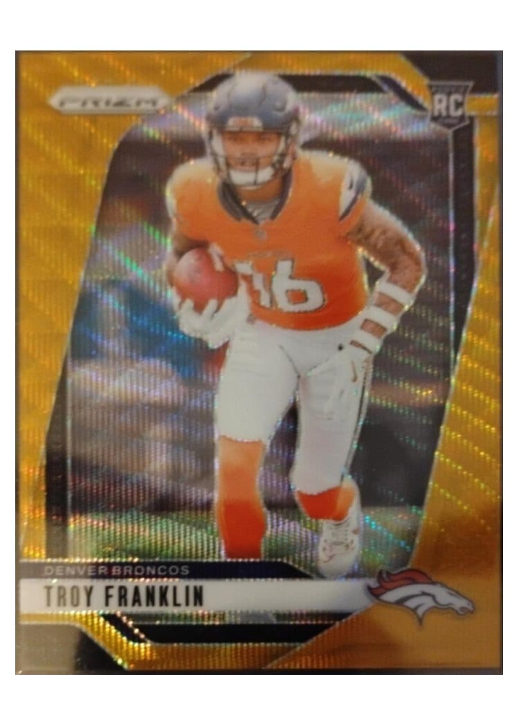 2024 Panini Prizm Base Set Troy Franklin Wave Gold #393