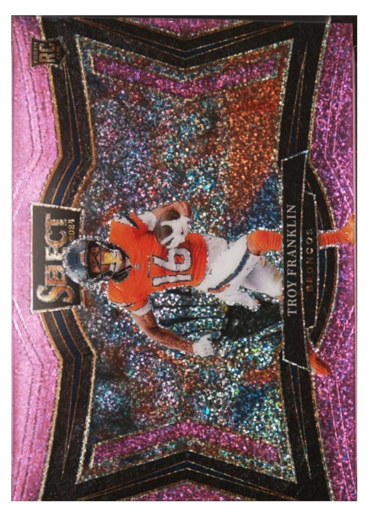 2024 Panini Select Base Set Troy Franklin Pink Glitter Prizm #498 card