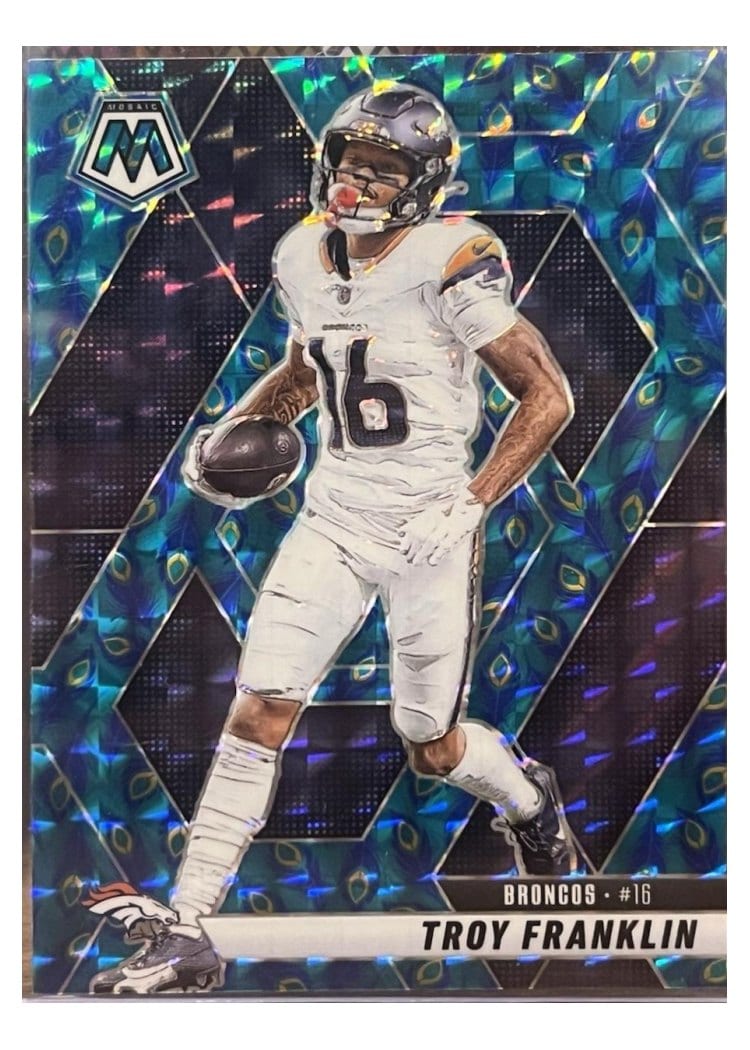 2025 Panini Mosaic Base Set Troy Franklin #16 card