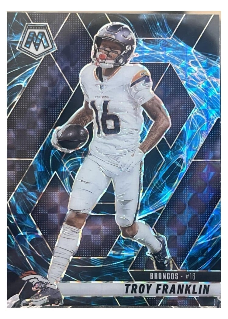 2025 Panini Mosaic Base Set Troy Franklin #16 card