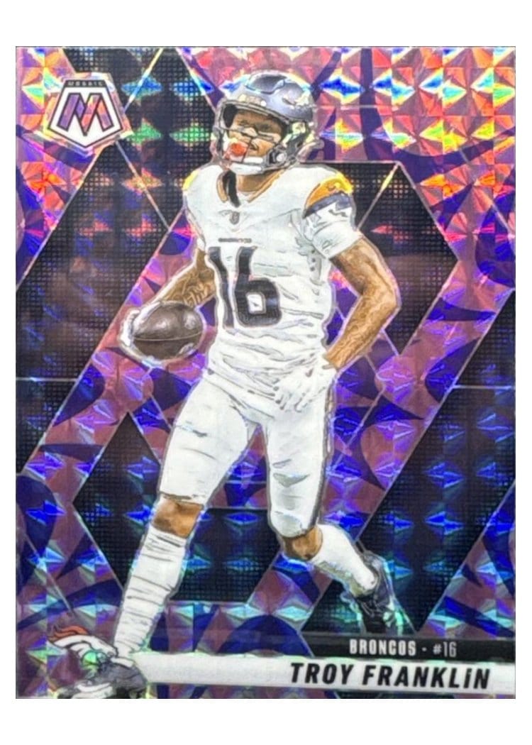 2025 Panini Mosaic Base Set Troy Franklin #16 card