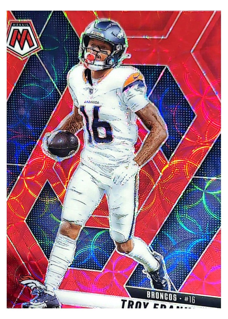 2025 Panini Mosaic Base Set Troy Franklin Red Scope #16 card