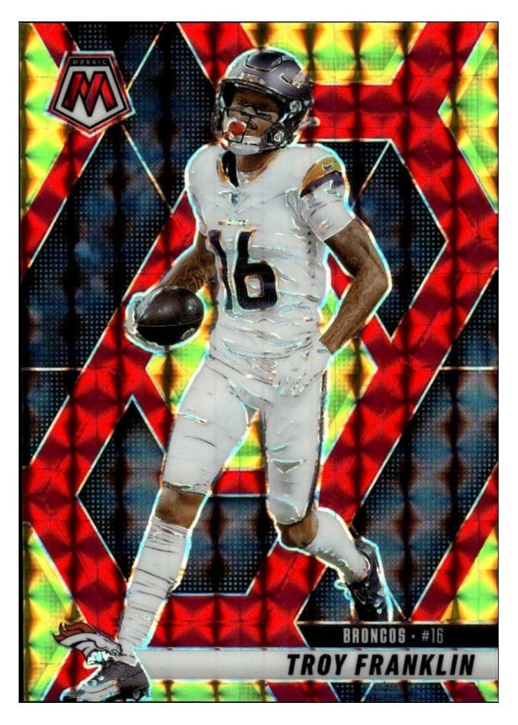 2025 Panini Mosaic Base Set Troy Franklin #16 card