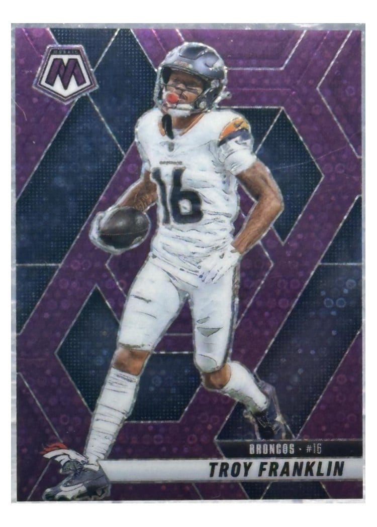 2025 Panini Mosaic Base Set Troy Franklin #16 card
