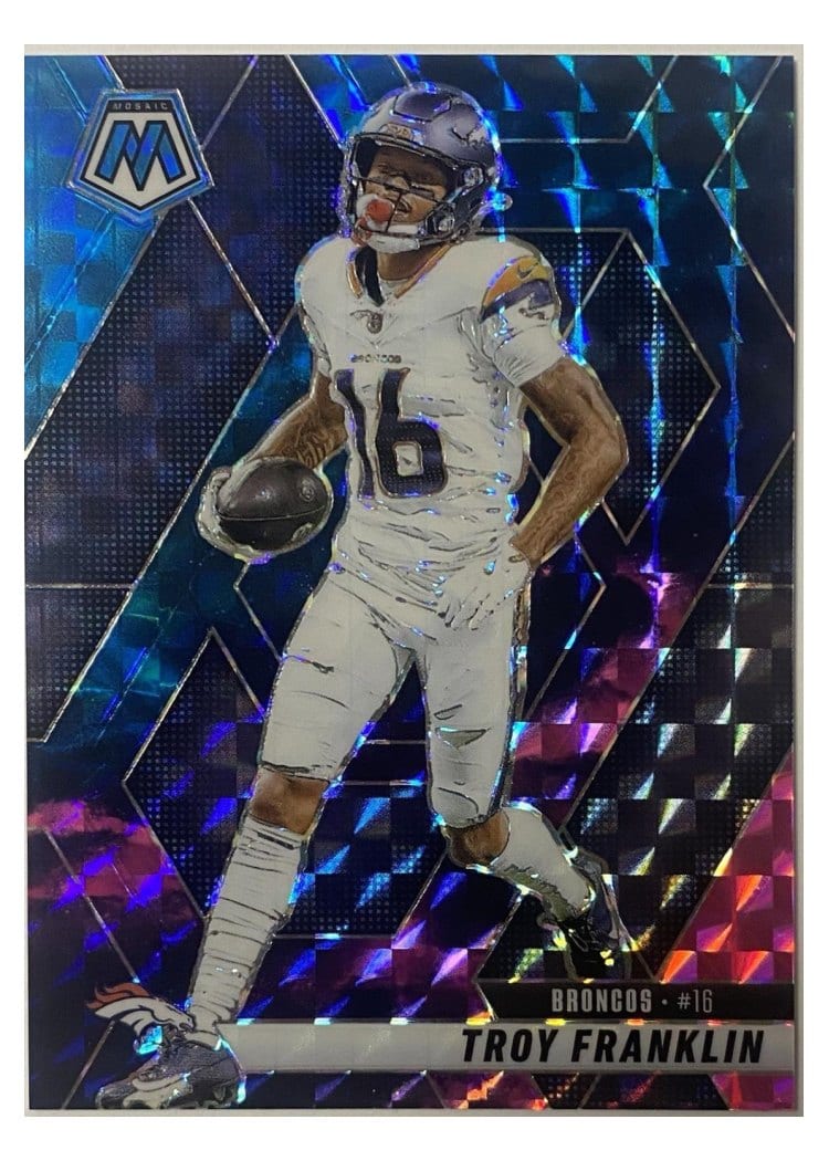 2025 Panini Mosaic Base Set Troy Franklin #16 card