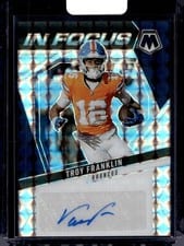 2025 Panini Mosaic In Focus Signatures Troy Franklin #IFS-TFN card