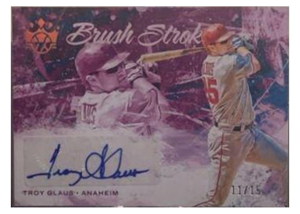 2022 Panini Diamond Kings Brush Strokes Troy Glaus #BS-TG card
