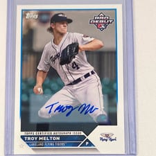 2023 Topps Pro Debut Autographs Troy Melton #PD-148 card