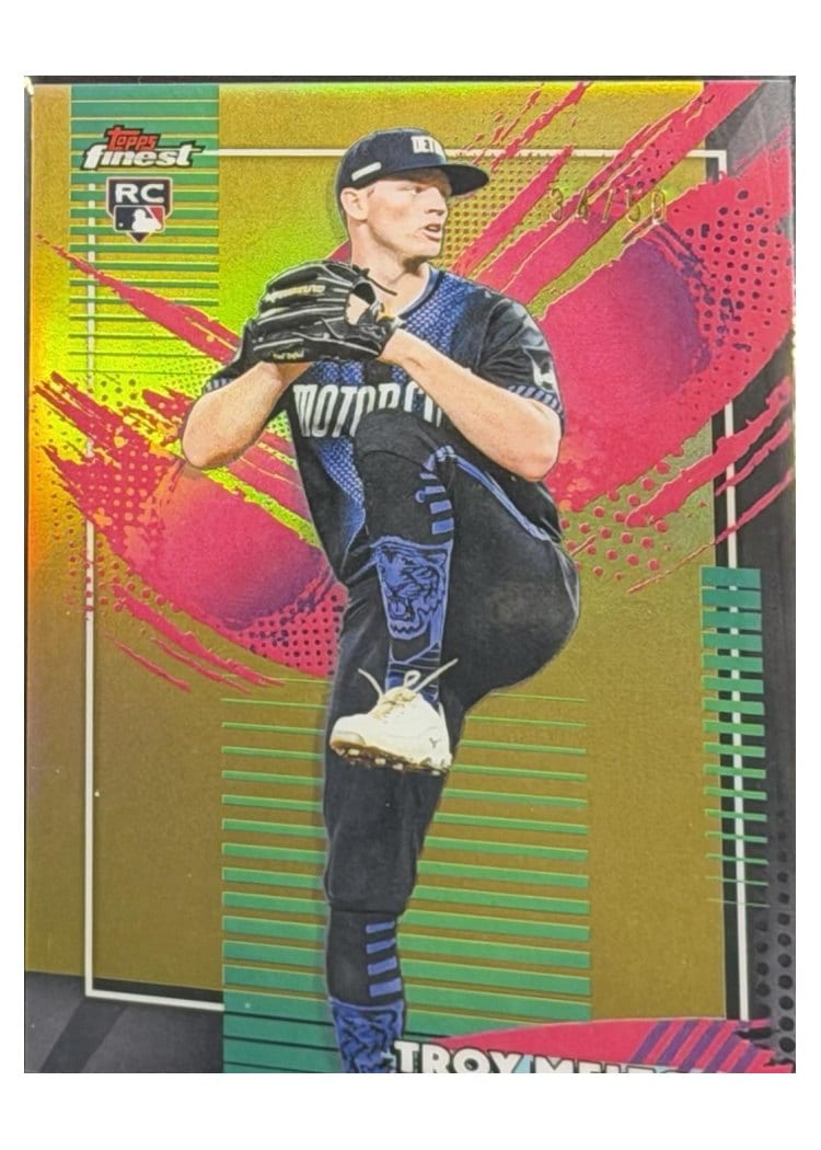 2026 Topps Finest Troy Melton Gold Refractor #230 card