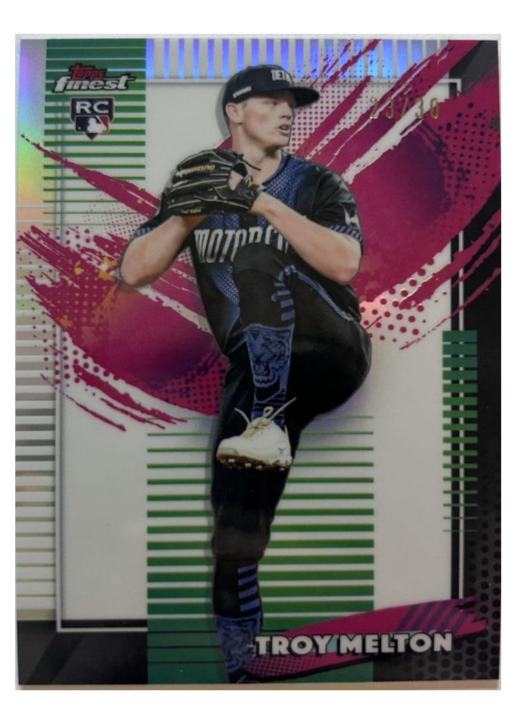 2026 Topps Finest Troy Melton White Refractor #230 card