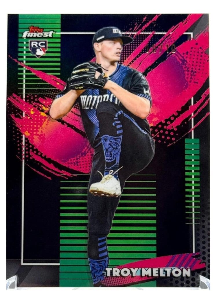 2026 Topps Finest Troy Melton Black Refractor #230 card