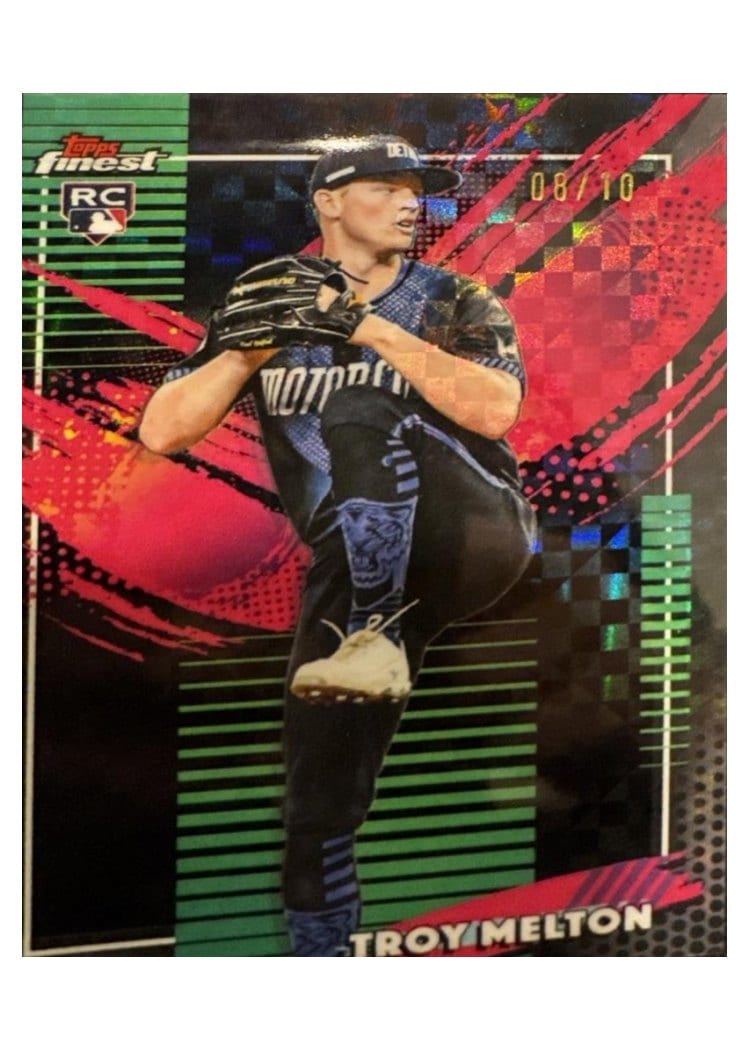 2026 Topps Finest Troy Melton Black X-Fractor #230 card