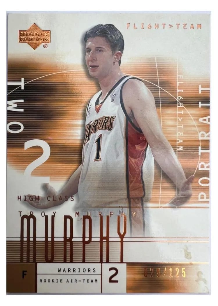 2001 Upper Deck Flight Team Troy Murphy #128 card