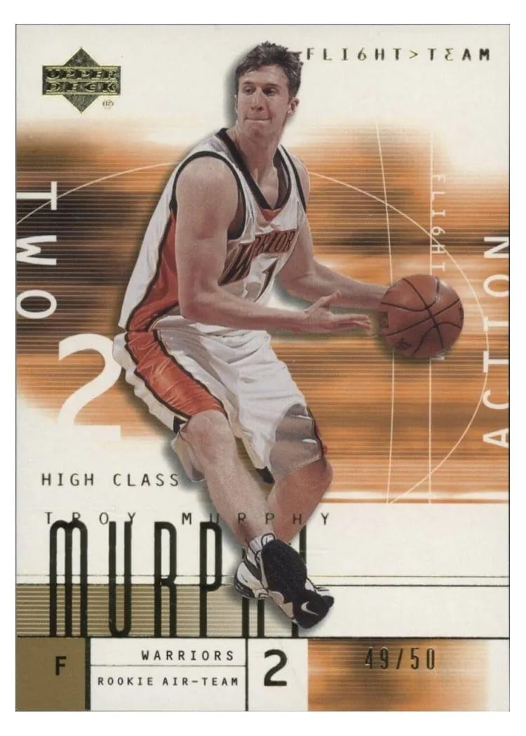 2001 Upper Deck Flight Team Troy Murphy Gold #128 card
