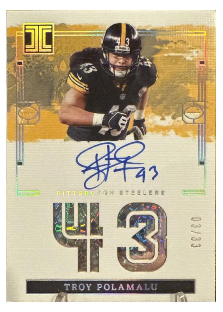 2024 Panini Impeccable Impeccable Jersey Number Autographs Troy Polamalu #2