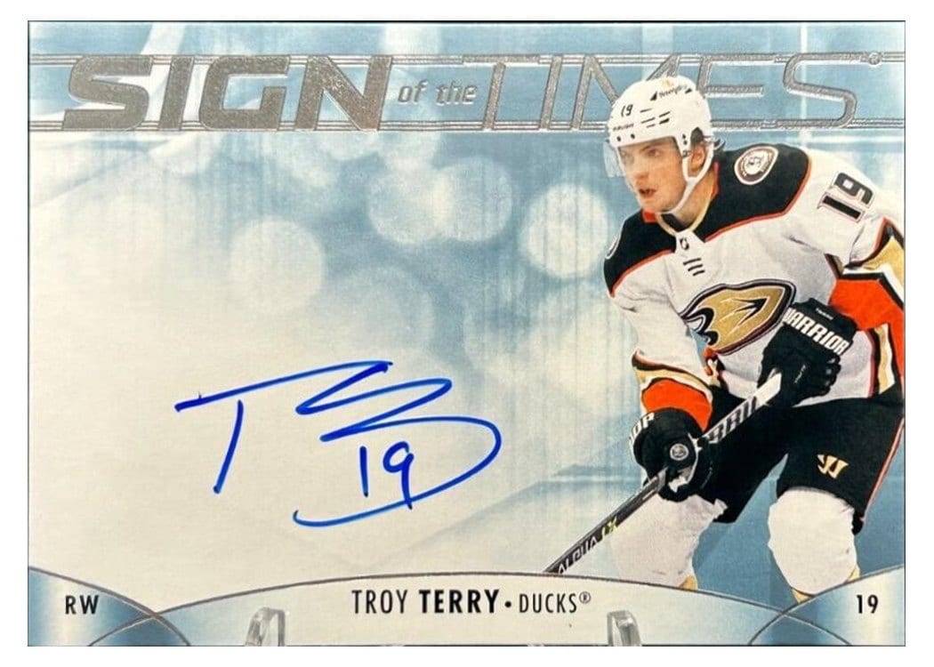 2023-24 SP Authentic Sign of the Times Auto Troy Terry #SOTT-TE card