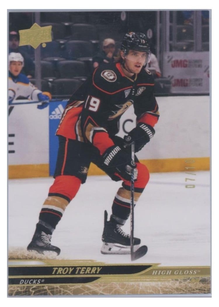 2024-25 Upper Deck Base Set Troy Terry #1 card