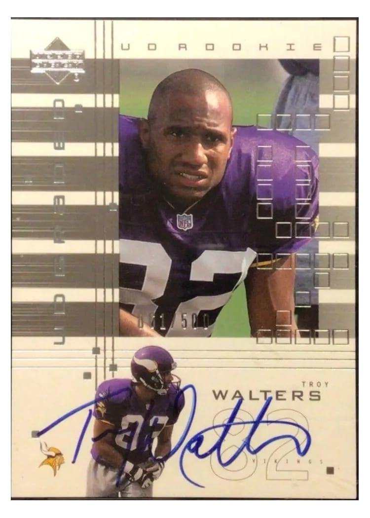 2000 Upper Deck Graded Troy Walters #151 card