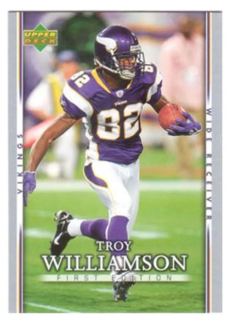 2007 Upper Deck First Edition Troy Williamson #55 card