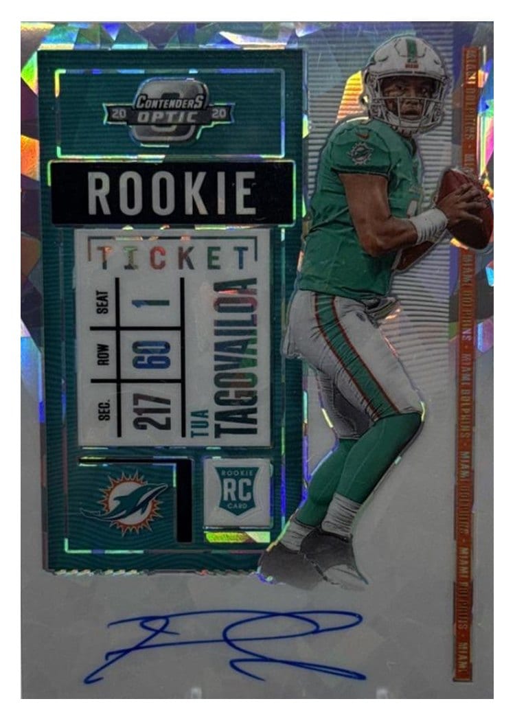 2020 Panini Contenders Optic Base Set Tua Tagovailoa #103 card