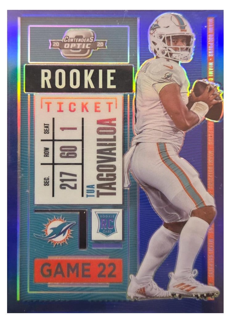 2020 Panini Contenders Optic Base Set Tua Tagovailoa #93 card