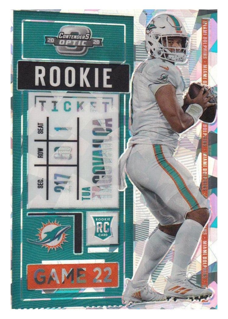 2020 Panini Contenders Optic Base Set Tua Tagovailoa #93 card