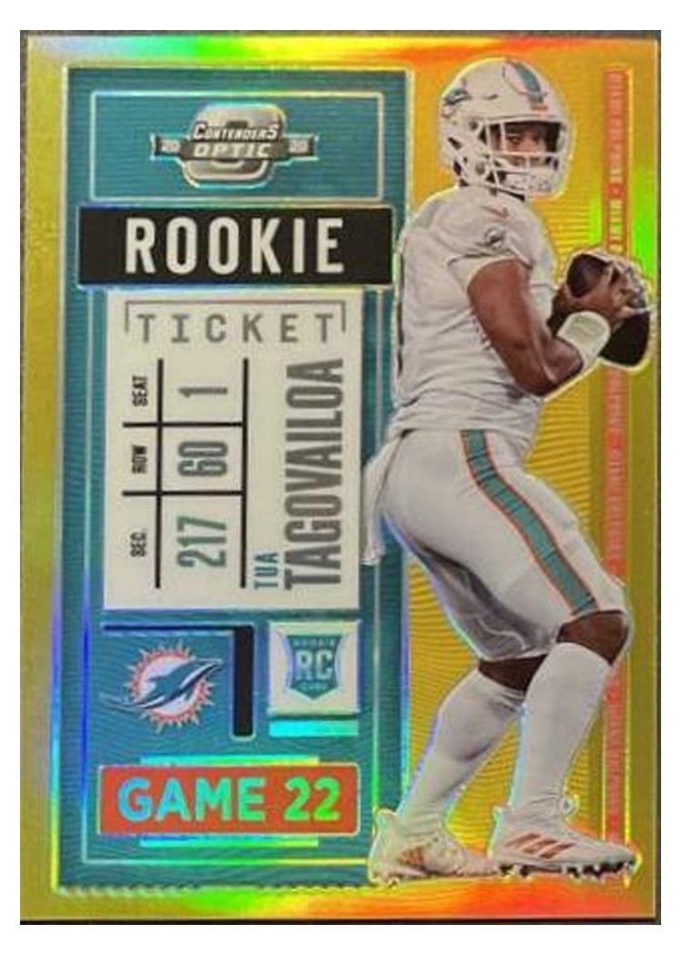 2020 Panini Contenders Optic Base Set Tua Tagovailoa #93 card