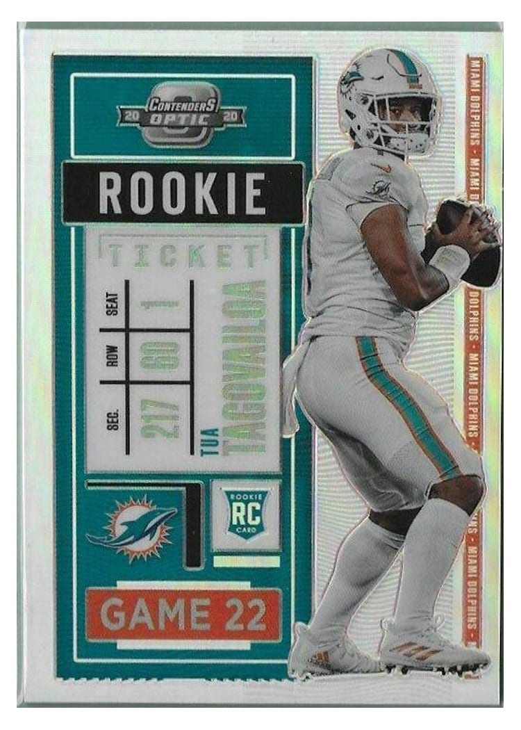 2020 Panini Contenders Optic Base Set Tua Tagovailoa #93 card