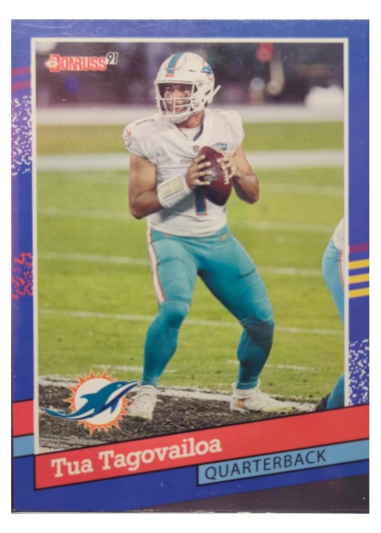 2021 Donruss Retro 1991 Tua Tagovailoa #91-27 card