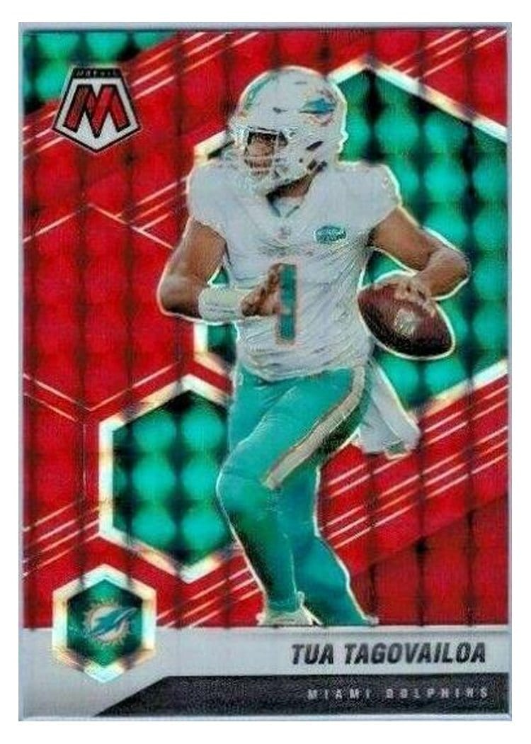 2021 Panini Mosaic Base Set Tua Tagovailoa #122 card
